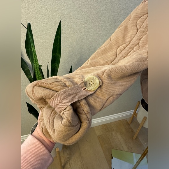 NWT FREE PEOPLE QUILTED JACKET DOLMAN SLEEVES WARM FALL COZY OVERSIZED LAYERING - Picture 14 of 16